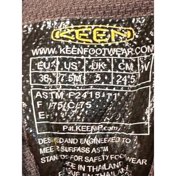 Keen Flint Steel Toe Womens Brown/Gray Hiking Shoes Size 7.5 Outdoor Adventure F - Picture 5 of 11